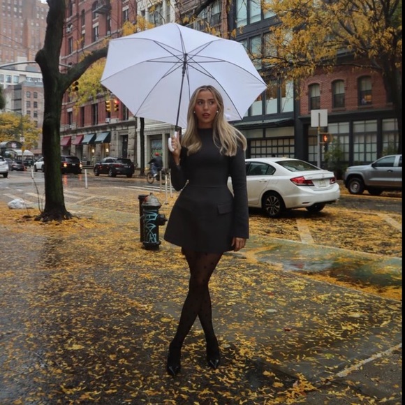 The Ultimate Muse Split Sleeve Mini Dress | Slate Grey - Picture 4 of 5